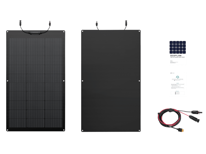 Mono-Solarpanel flexibel 12 V 100 W, Schindel-Tec