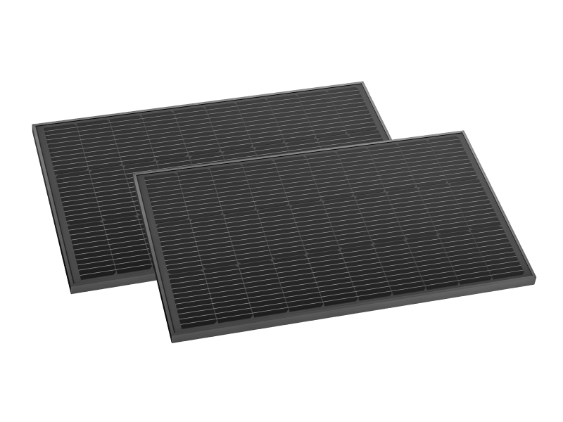 2 Stk. Mono-Solarpanel 12 V 100 W, EcoFlow